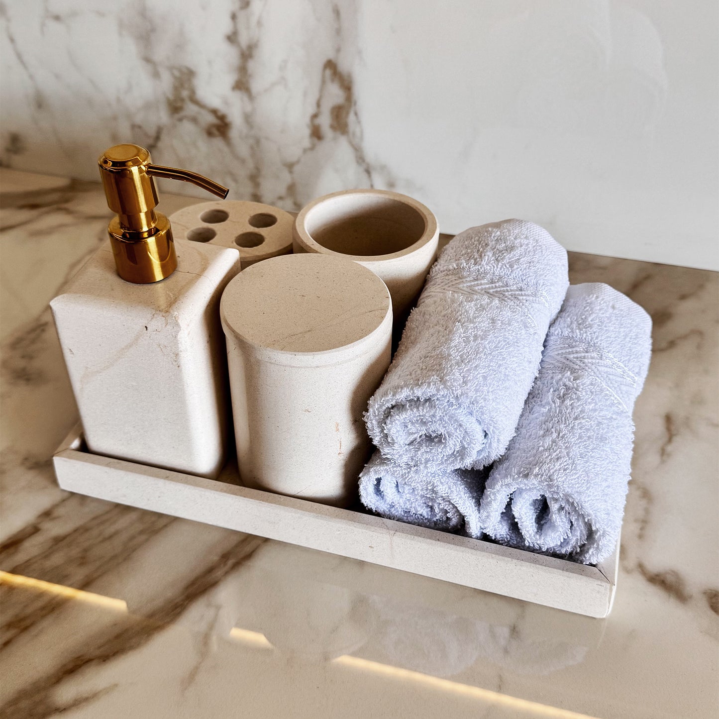Kit de Baño Crema