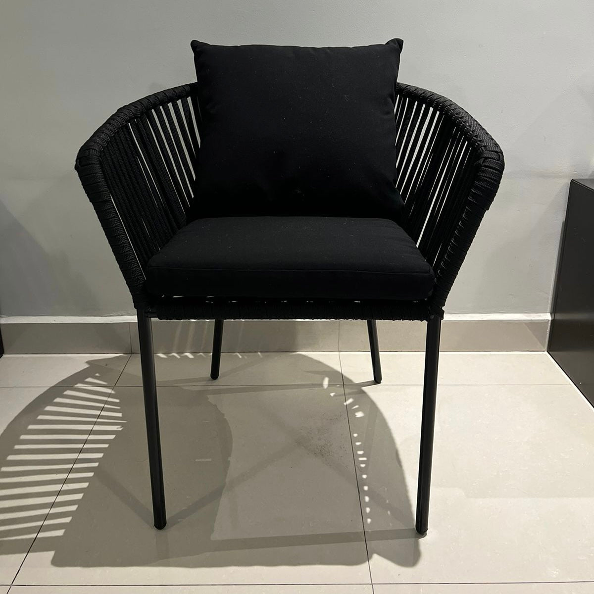 Silla para exterior con cojines