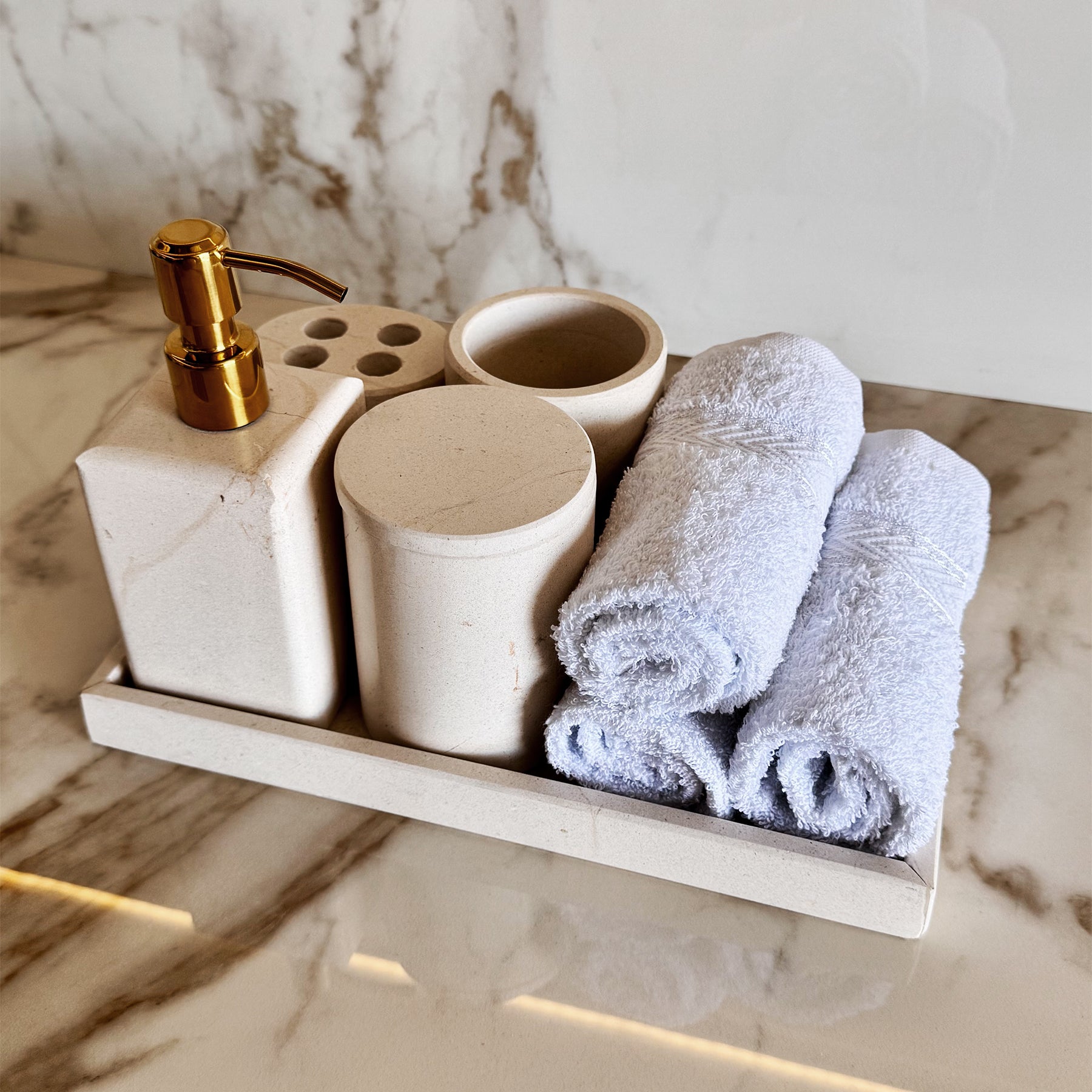 Kit de Baño Crema